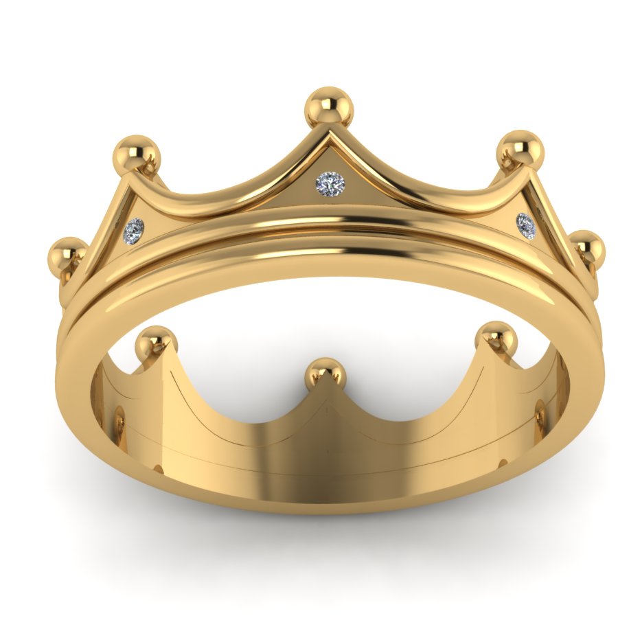 Перстень из красного золота  с цирконием (модель 02-0867.0.1401) - 1