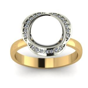 золотое кольцо с жемчугом Malva